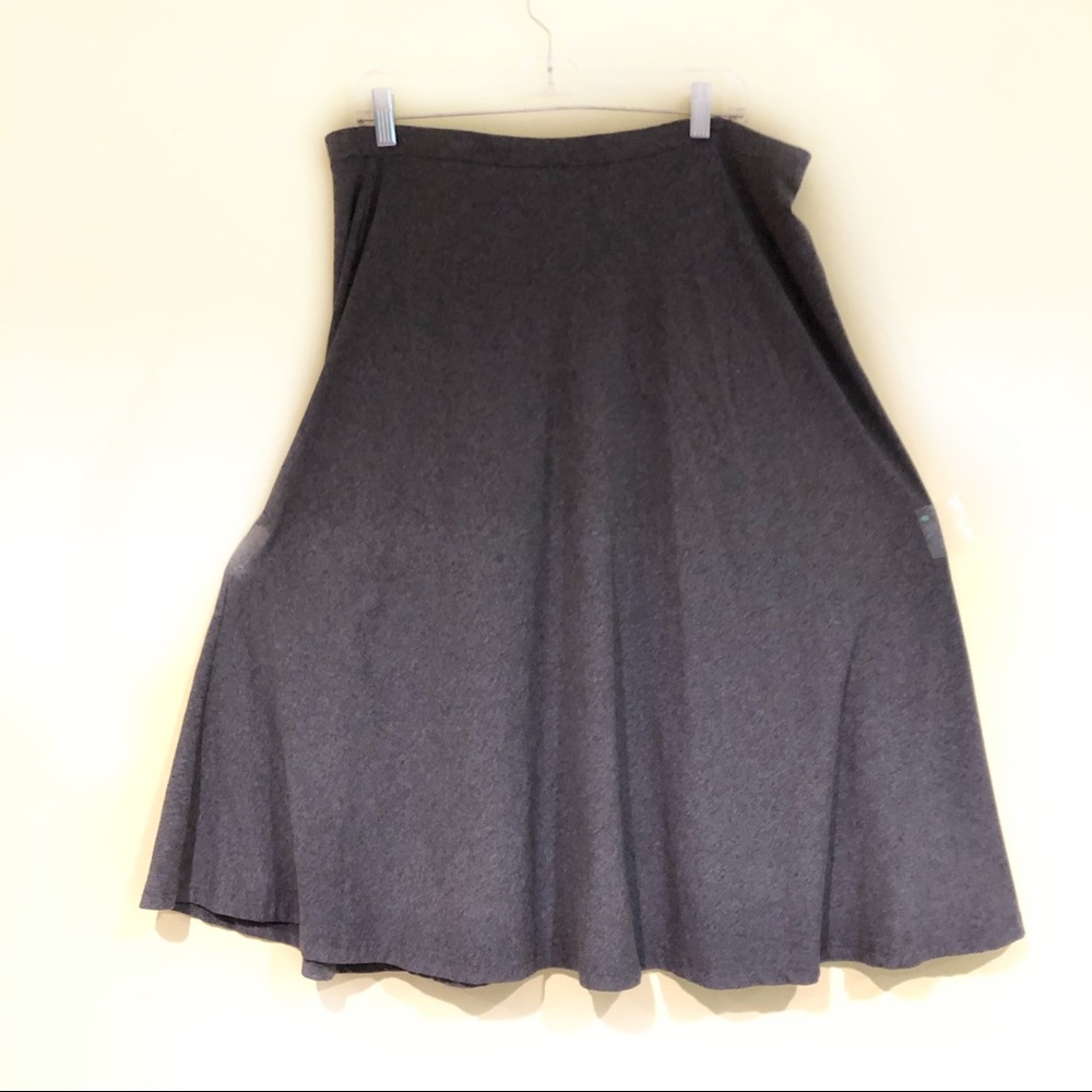 Kate Hill Heather Grey A-Line Skirt